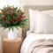 60 Pcs Artificial Christmas Flowers Christmas Artificial Pine Branches (Pine) 13.77"D x 5.9"W x 3.93"H